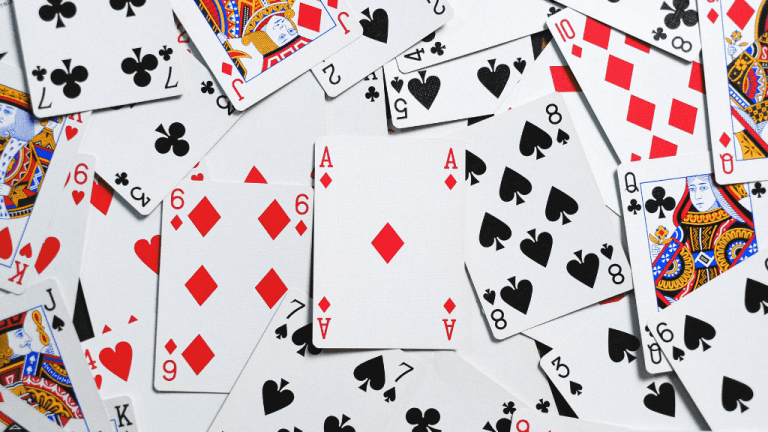 playing cards stock image
